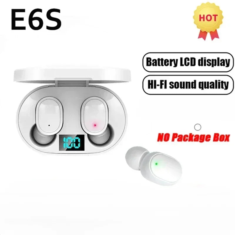 E6S AirPods (generic style, not Apple-related)