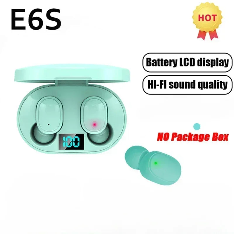 E6S AirPods (generic style, not Apple-related)