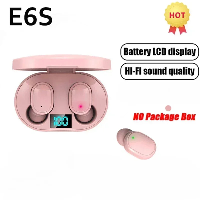 E6S AirPods (generic style, not Apple-related)
