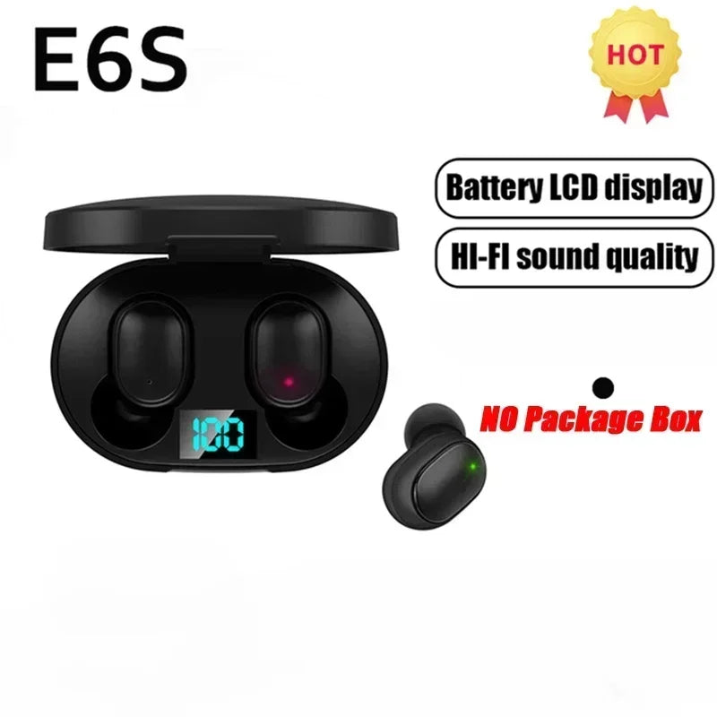 E6S AirPods (generic style, not Apple-related)